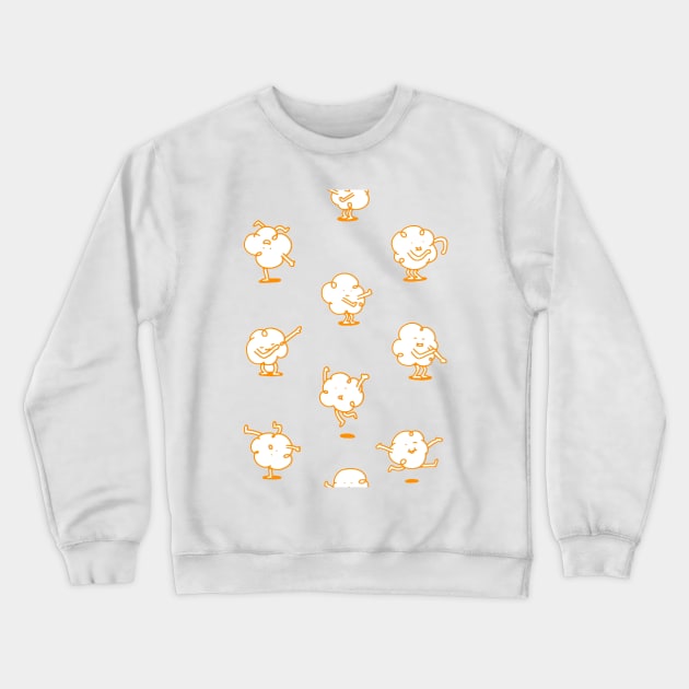 Dancing popcorn Crewneck Sweatshirt by mathiole